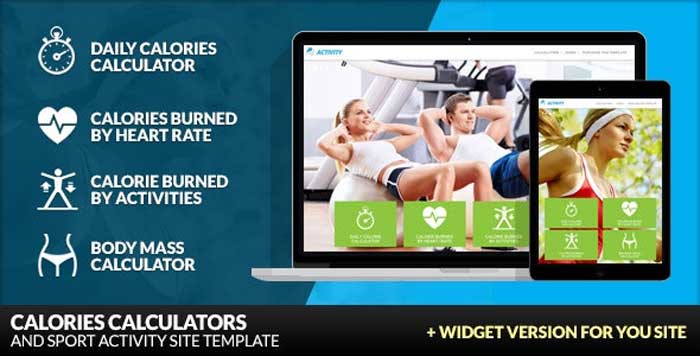 Download Free Activity v1.5 - Sport and Fitness Site Template