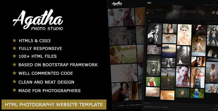 Agatha v1.7 - Photography Portfolio Website Template download free