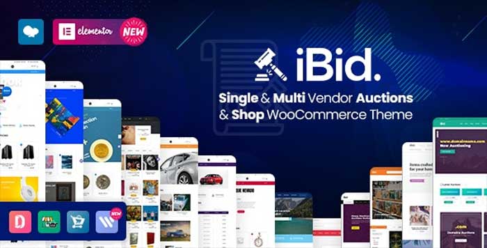 iBid v3.2.1 - Multi Vendor Auctions WooCommerce Theme free download