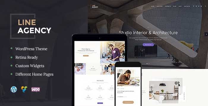 Download free Line Agency - Interior Design & Architecture Theme