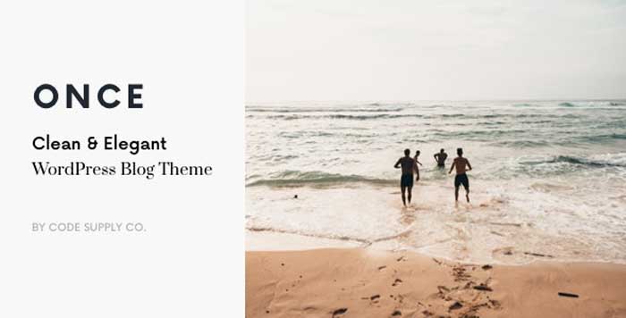 Once v1.1.9 - Clean & Elegant WordPress Blog Theme free download