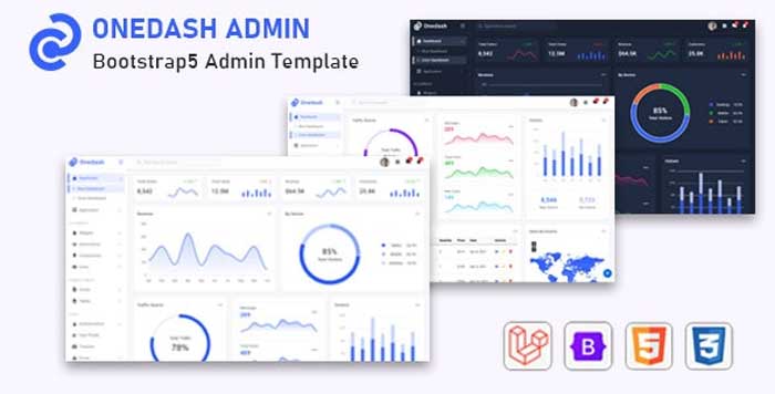 Download Free Onedash v1.0 - Bootstrap 5 Admin Template