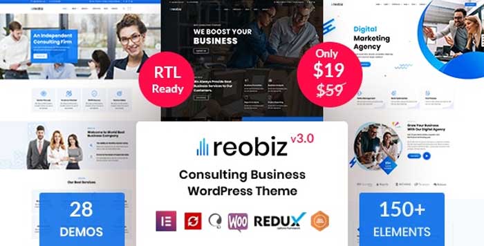 Reobiz v4.7.1 - Consulting Business WordPress Theme