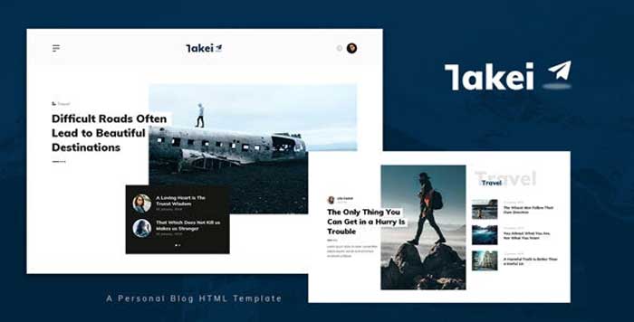 Takei v1.0 - Blog and Magazine HTML Template