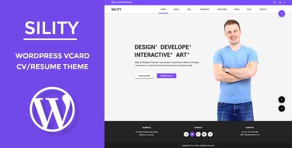 Sility v1.7.2 - vCard, CV & Resume WordPress Theme
