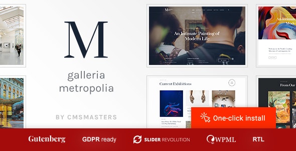 Galleria Metropolia v1.1.6 - Art Museum & Exhibition Gallery Theme