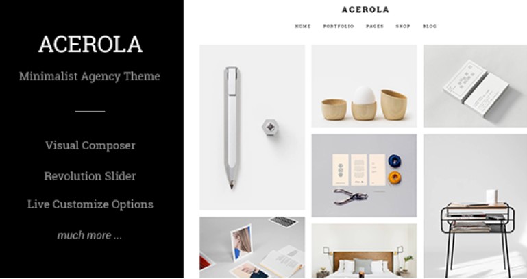 Acerola v1.6.5 - Ultra Minimalist Agency Theme