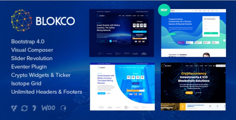 Blokco v2.3 - ICO, Cryptocurrency & Consulting Business Theme