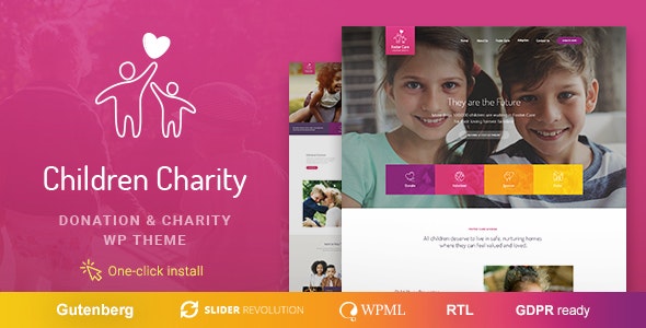Children Charity v1.1.5 - Nonprofit & NGO WordPress Theme with Donations