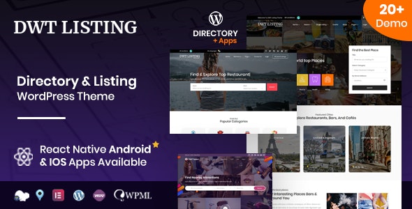DWT v3.2.1 - Directory & Listing WordPress Theme