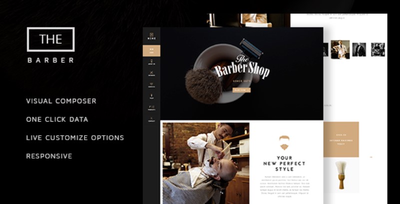 The Barber Shop v1.9 - One Page Theme For Hair Salo