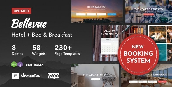 Bellevue v3.4.3 - Hotel + Bed and Breakfast Booking Calendar Theme