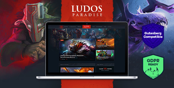 Ludos Paradise v2.0.4 - Gaming Blog & Clan WordPress Theme
