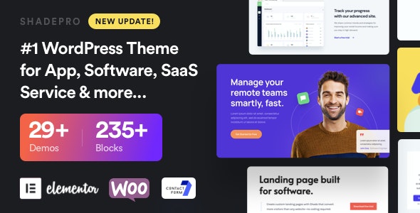ShadePro v3.3.3 - Startup & SaaS WordPress Theme