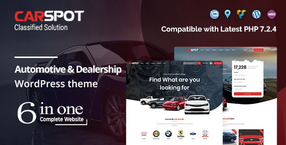 CarSpot v2.3.6 – Automotive Car Dealer WordPress Classified Theme