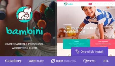 Bambini v1.1.2 - Kindergarten & Pre-School Theme