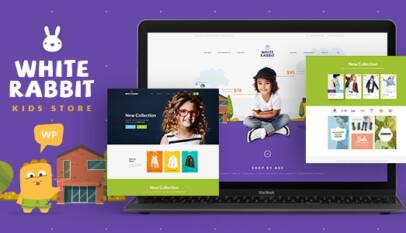 White Rabbit is a responsive, beautiful, colorful & attractive e-commerce WordPress Theme (Woocommerce based). It perfectly suits an online store, kids toys and video games firm, kids fashion boutique, lego company. Also it if great for gift shop, baby clothing shop, children presents bureau and accessories agency. Furthermore it works for children educational, book & learning blog.